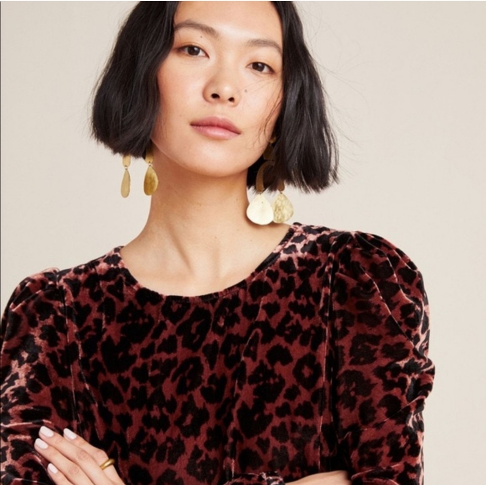 Anthropologie Dolan Charley Velvet Top